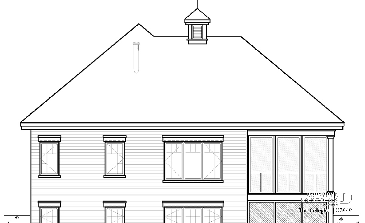 rear elevation - The Gallagher
