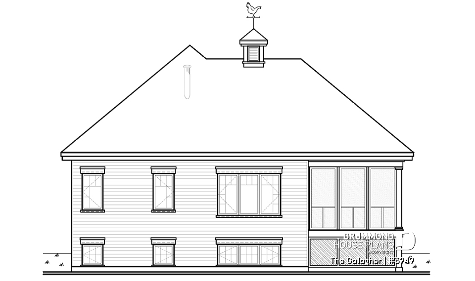 rear elevation - The Gallagher