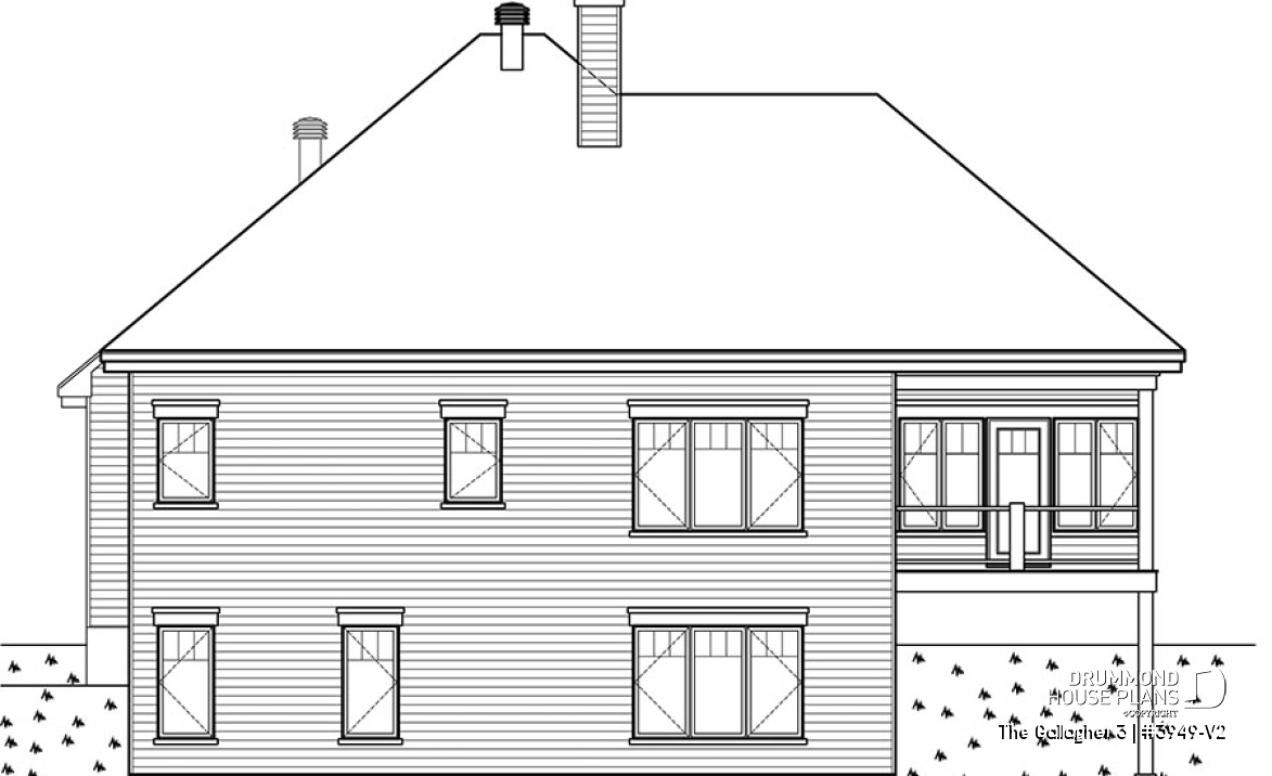 rear elevation - The Gallagher 3