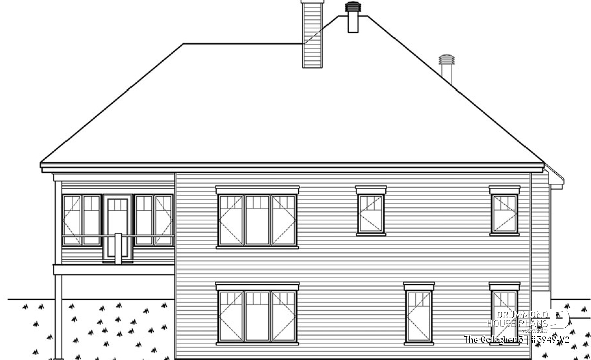rear elevation - The Gallagher 3