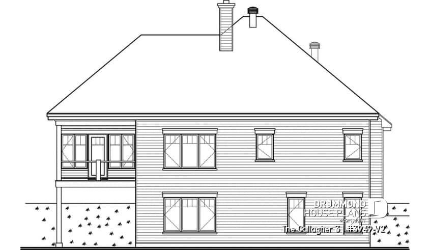 rear elevation - The Gallagher 3