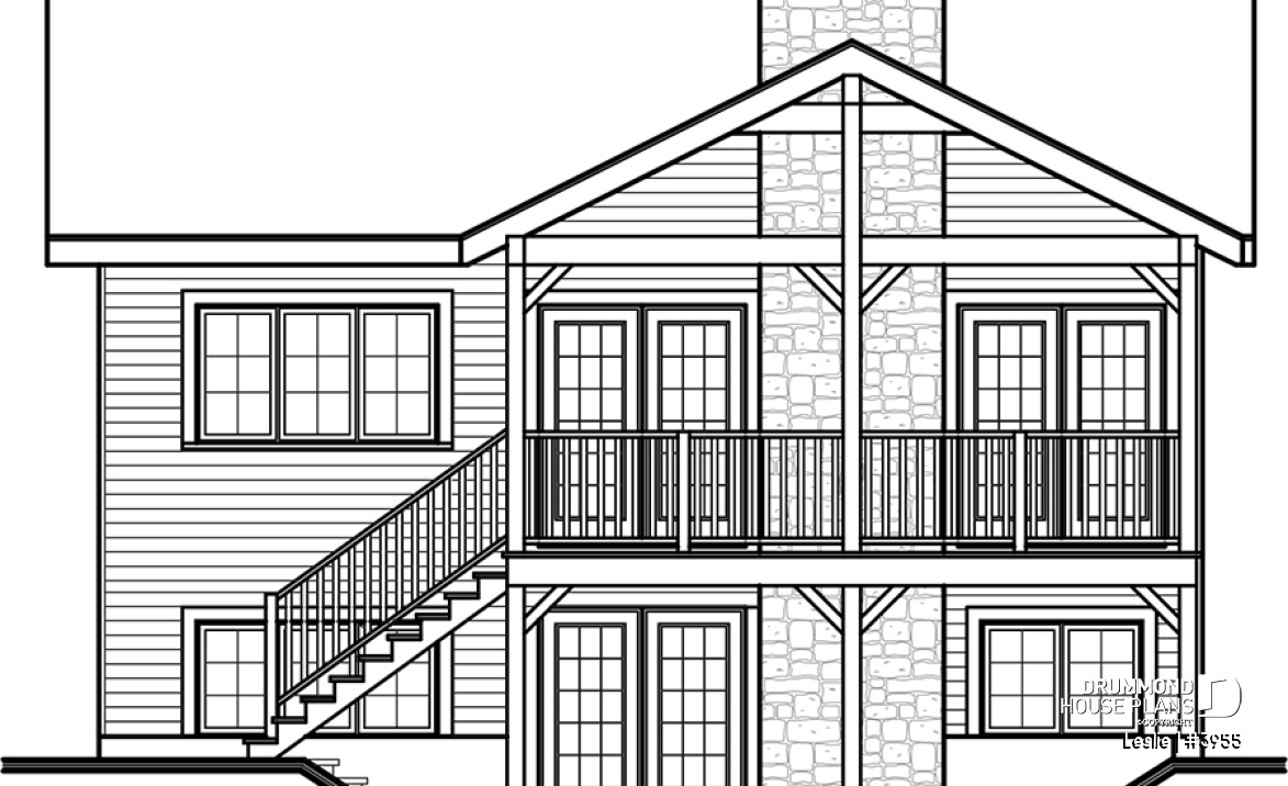 rear elevation - Leslie