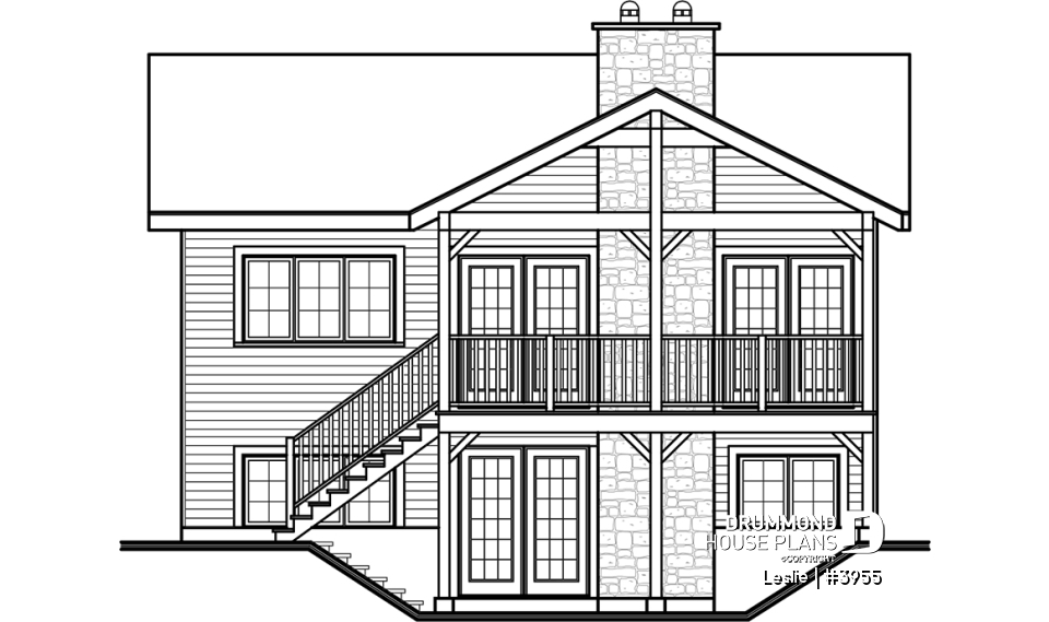 rear elevation - Leslie