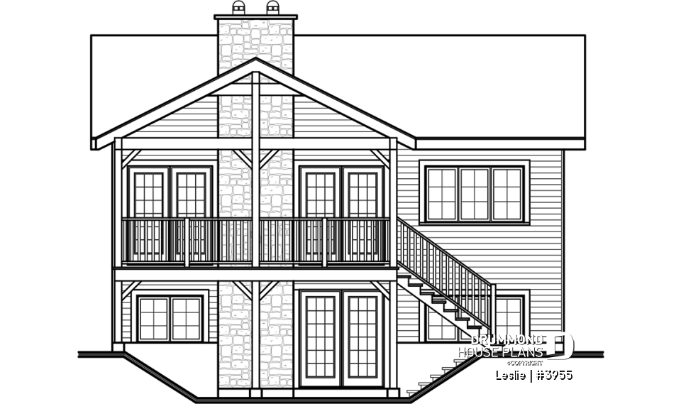 rear elevation - Leslie