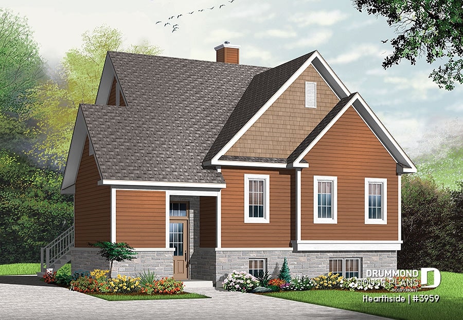 House plan 4 bedrooms, 2 bathrooms, 3959 | Drummond House Plans