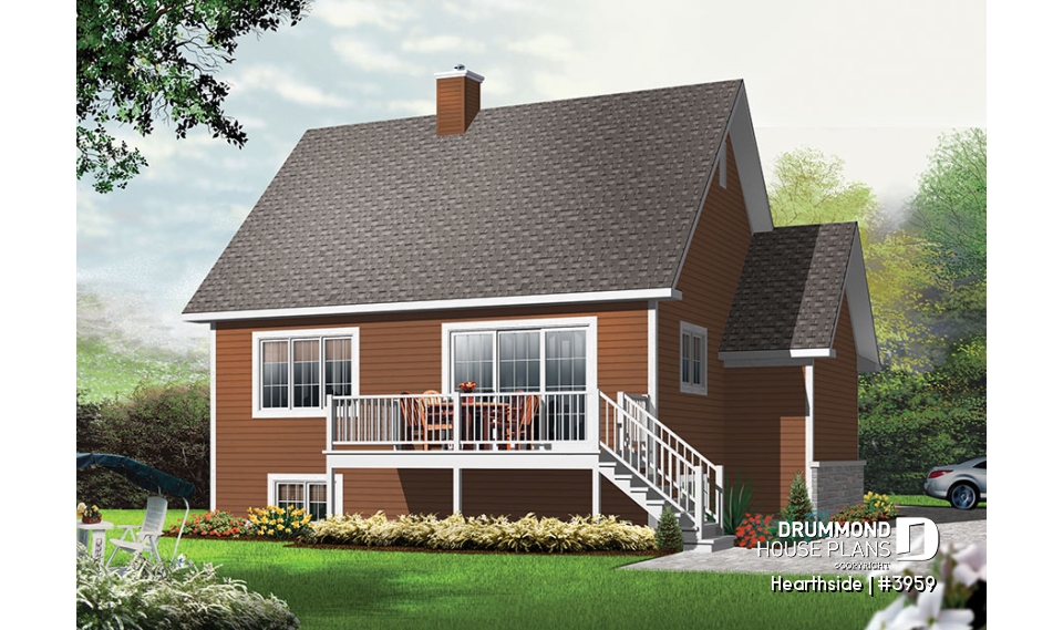 Rear view - BASE MODEL - Hearthside