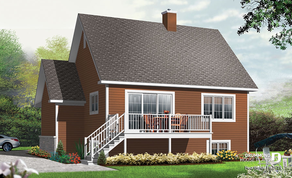 Rear view - BASE MODEL - Hearthside