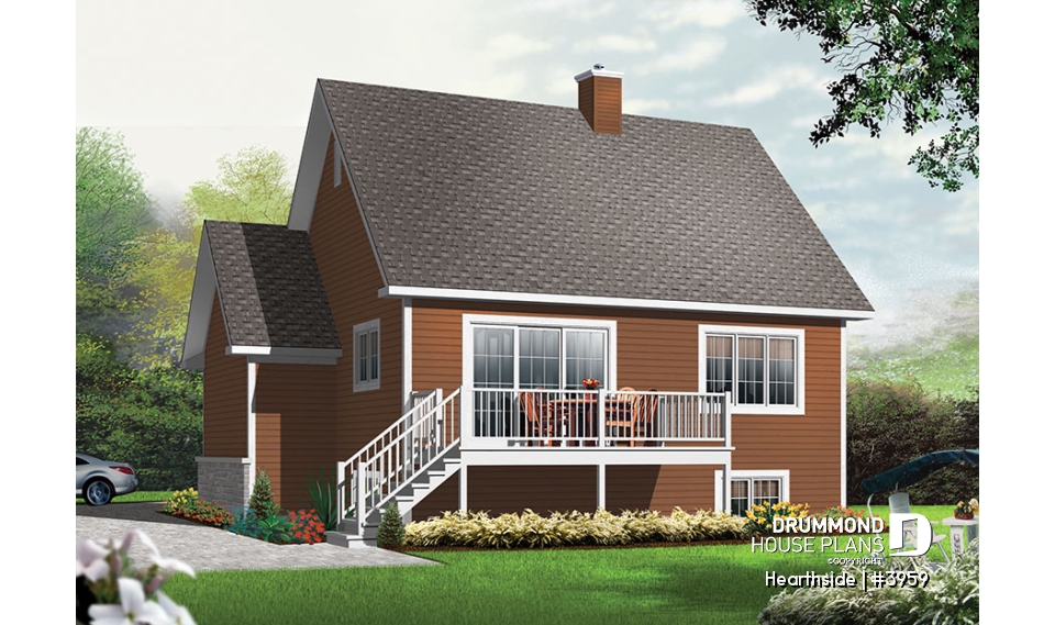 Rear view - BASE MODEL - Hearthside