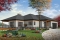 front - BASE MODEL - Lakefront house plan, 1 to 4 beds, open floor plans, large covered terrace, walkout basement, 2 family rooms - The Belvedere