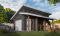 front - BASE MODEL - One-car garage plan with a side covered porch, ideal to protect the BBQ  - Chandler 2 