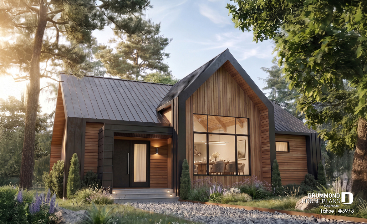 front - BASE MODEL - Scandinavian cottage with huge mud room, cathedral ceiling, 2 bedroom and amazing kitchen with view - Tahoe