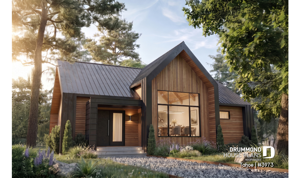 front - BASE MODEL - Scandinavian cottage with huge mud room, cathedral ceiling, 2 bedroom and amazing kitchen with view - Tahoe