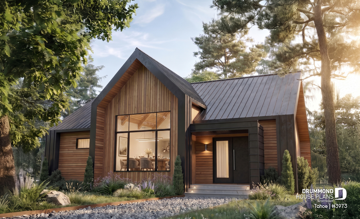front - BASE MODEL - Scandinavian cottage with huge mud room, cathedral ceiling, 2 bedroom and amazing kitchen with view - Tahoe
