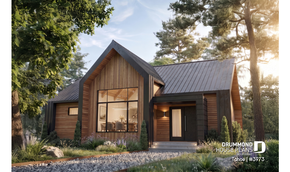 front - BASE MODEL - Scandinavian cottage with huge mud room, cathedral ceiling, 2 bedroom and amazing kitchen with view - Tahoe