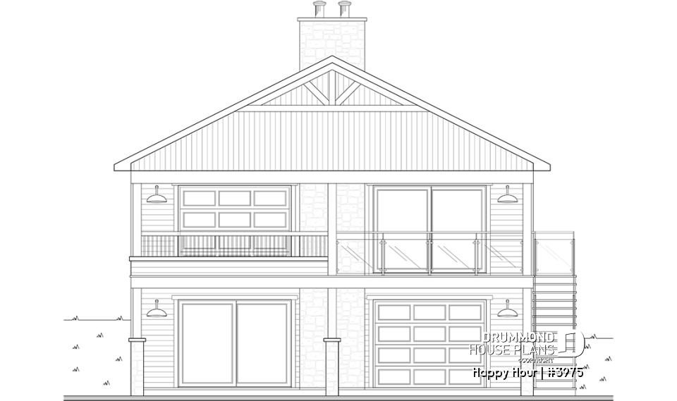 rear elevation - Happy Hour