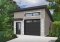 front - BASE MODEL - Contemporary one-car garage with storage area, variable ceiling height - Urban Nature 2