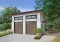 Color version 1 - Front - 2-car garage plan with 2 garage doors, lateral door access, 2 windows, variable ceiling height - Urban Nature 4