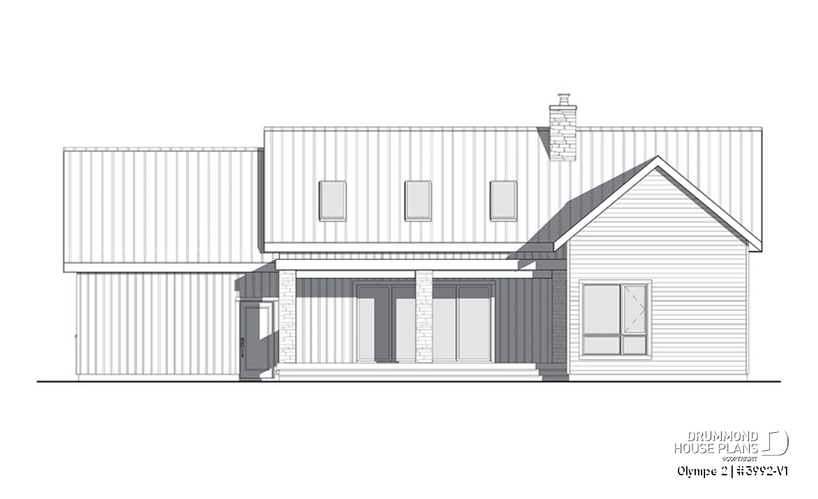 rear elevation -  Olympe 2