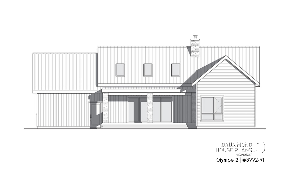rear elevation -  Olympe 2