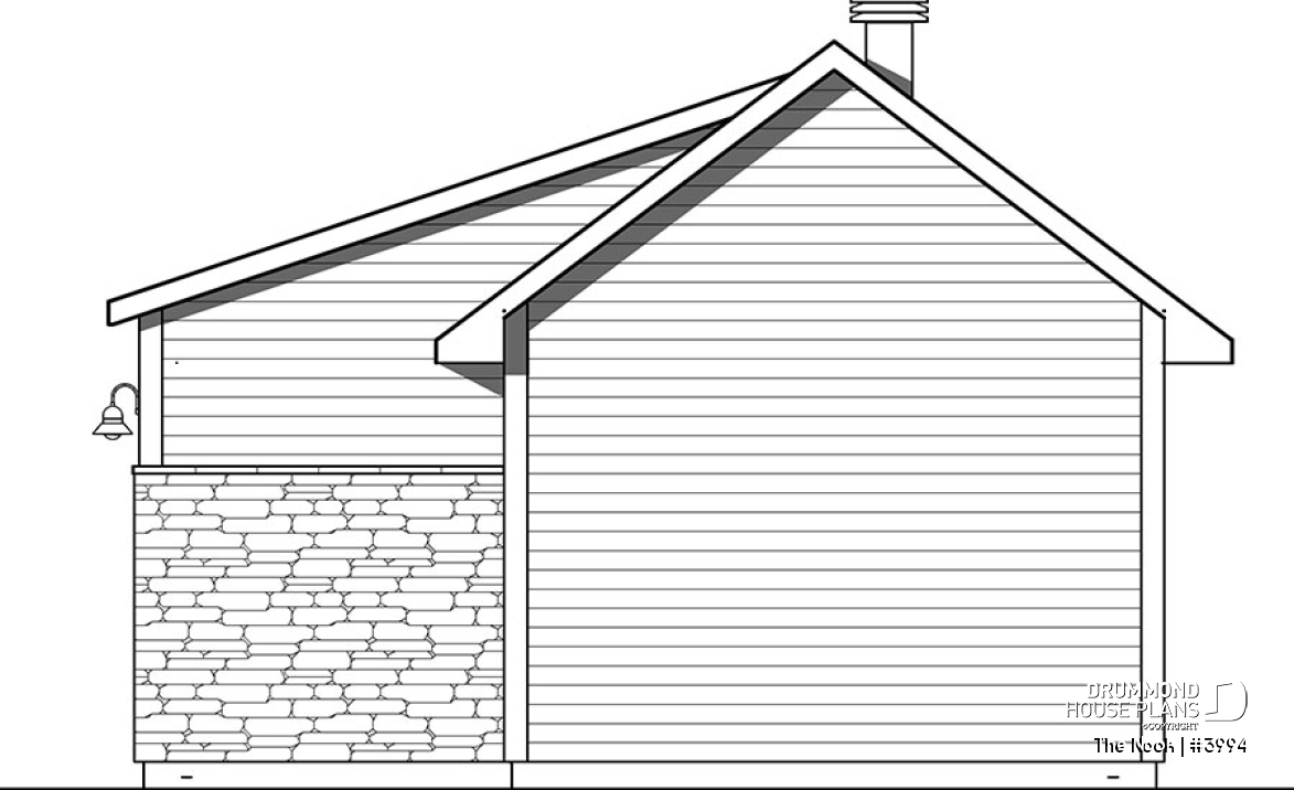 rear elevation - The Nook