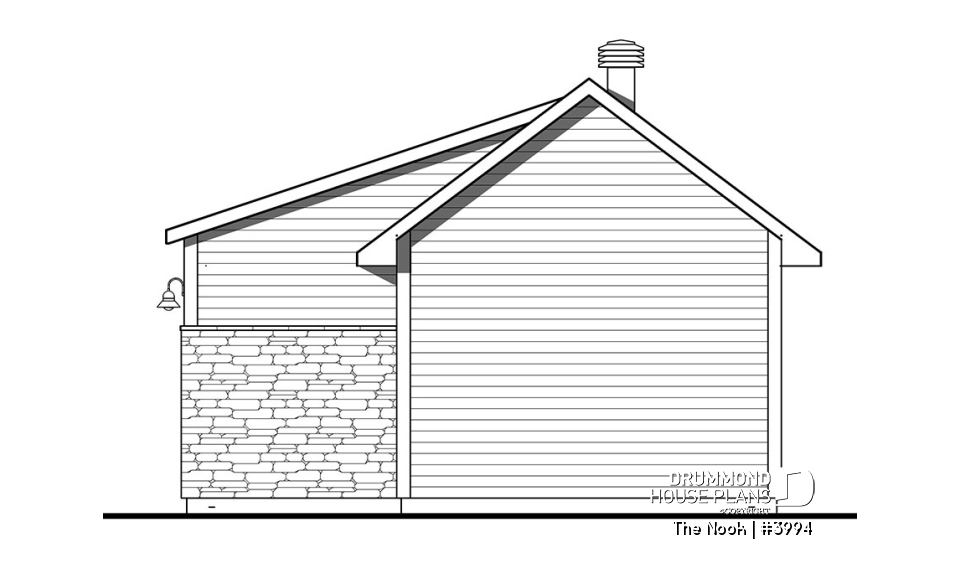 rear elevation - The Nook