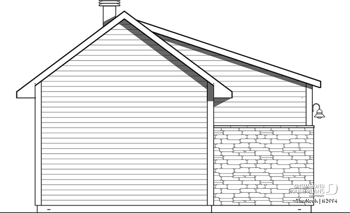 rear elevation - The Nook