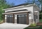 Color version 7 - Front - Two-car garage design, modern rustic style, 12' ceiling high. - Touareg