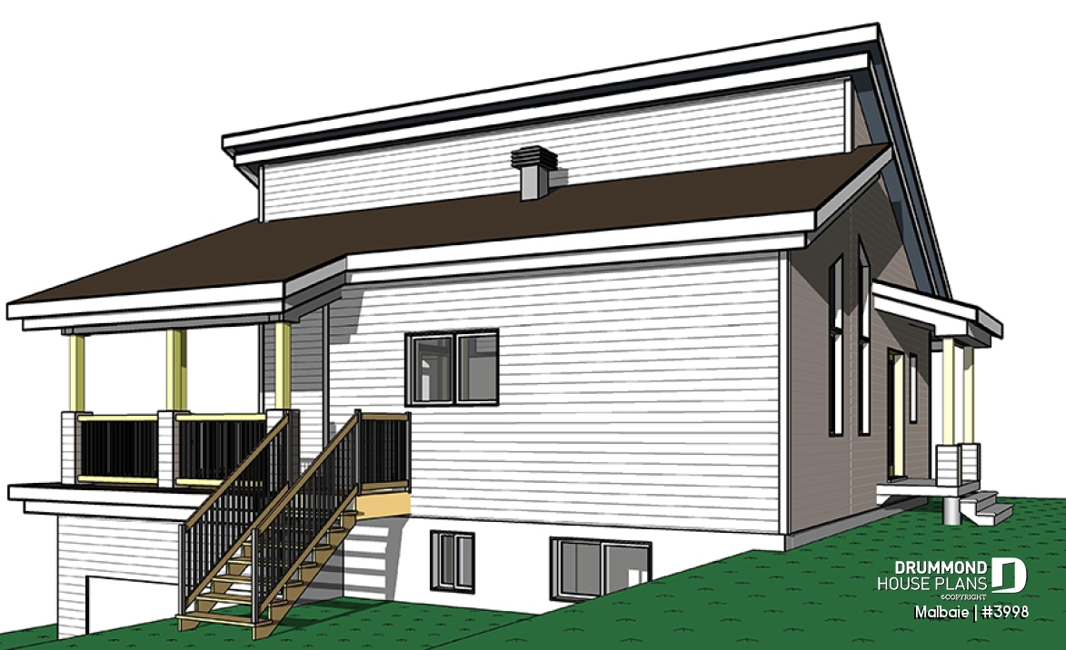 Left elevation - Malbaie