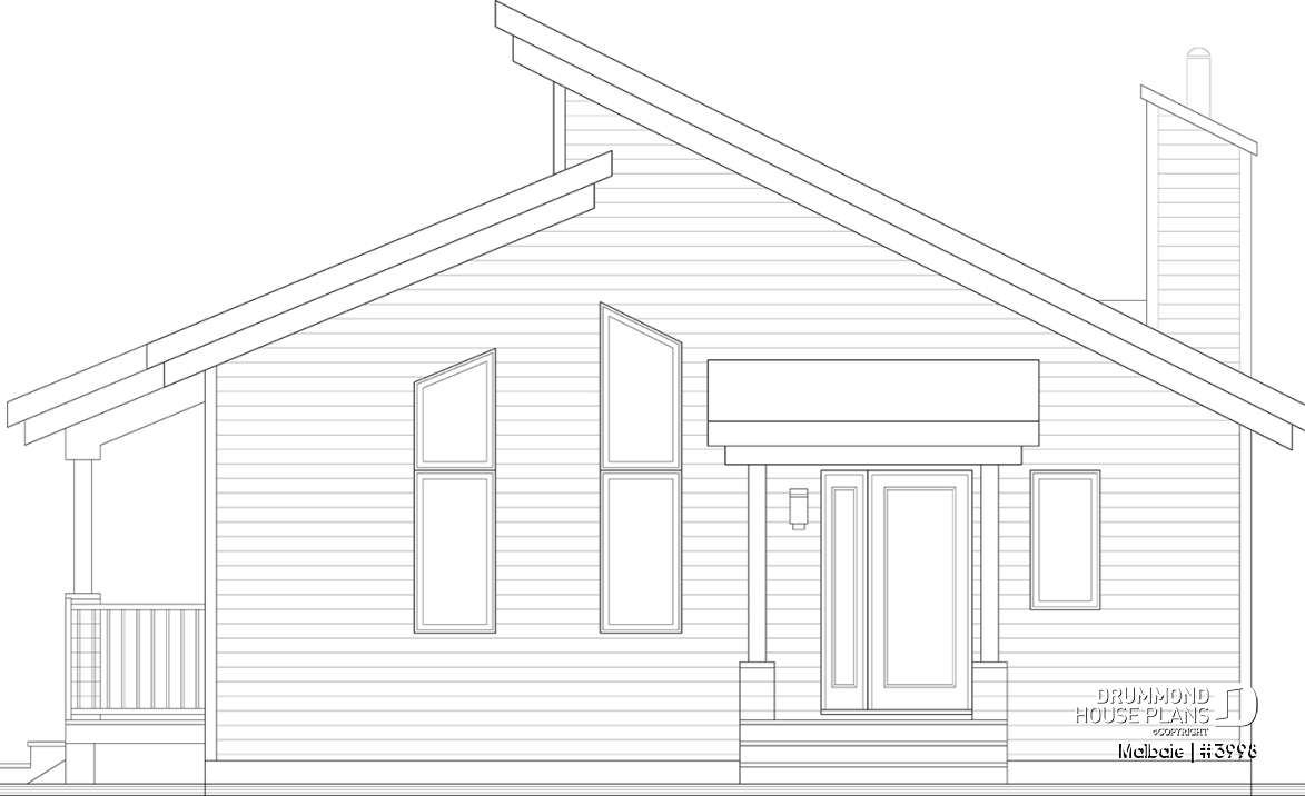 rear elevation - Malbaie