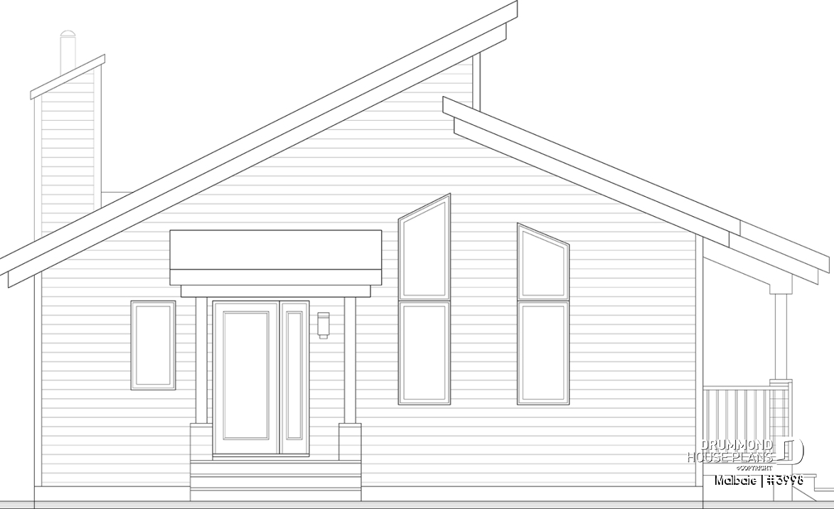 rear elevation - Malbaie