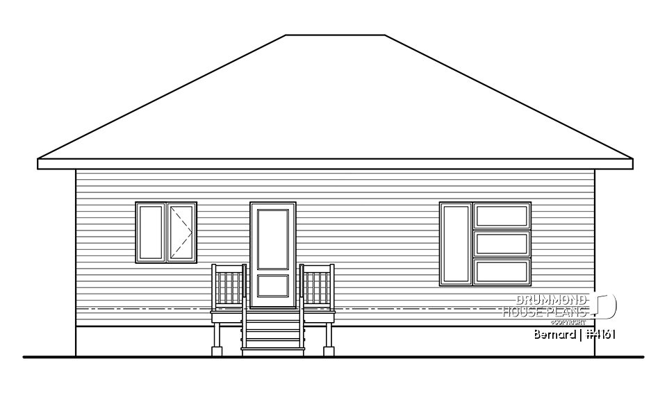 rear elevation - Bernard
