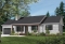 front - BASE MODEL - Affordable 3 bedroom bungalow house plan with kitchen island and garage - Prairie Song 2