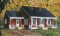 front - BASE MODEL - Ranch style bungalow, low-building costs, 2 bedrooms, ideal starter home, front covered porch - Inland Cottage 2