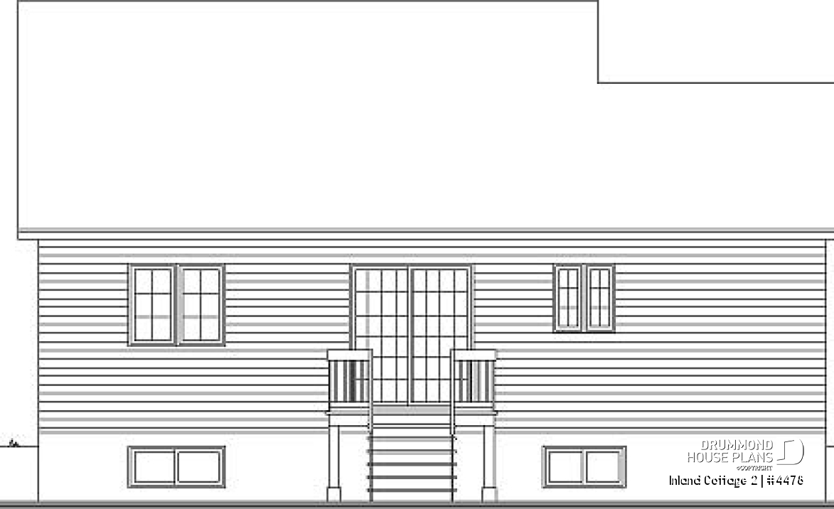 rear elevation - Inland Cottage 2