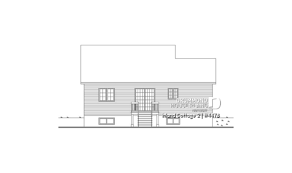 rear elevation - Inland Cottage 2