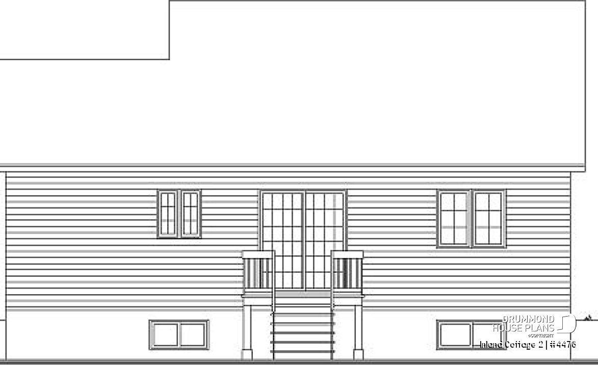 rear elevation - Inland Cottage 2