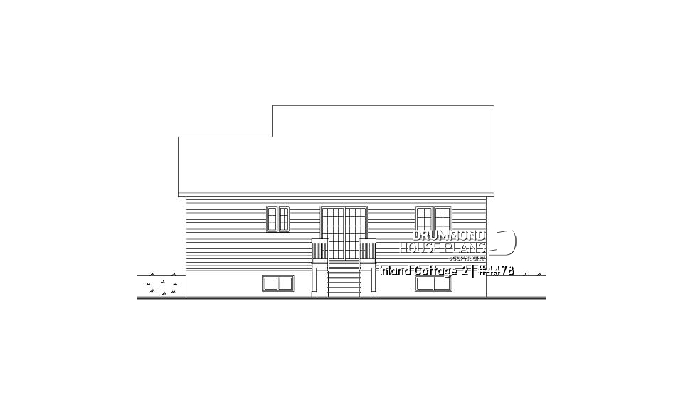 rear elevation - Inland Cottage 2