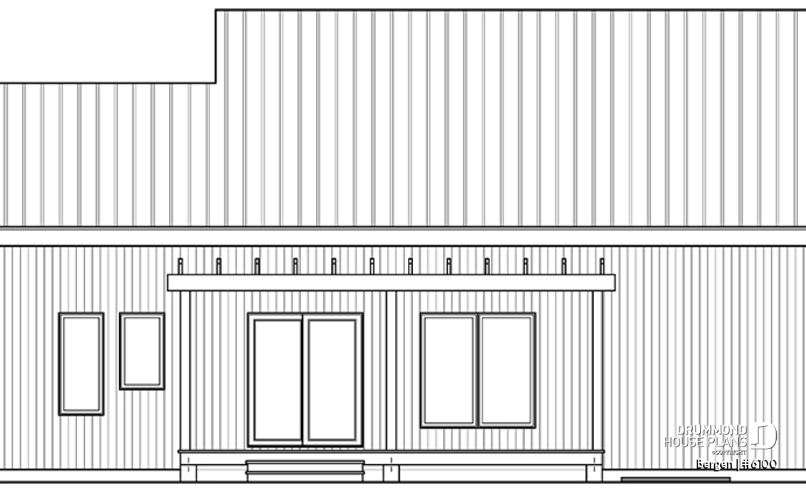 rear elevation - Bergen