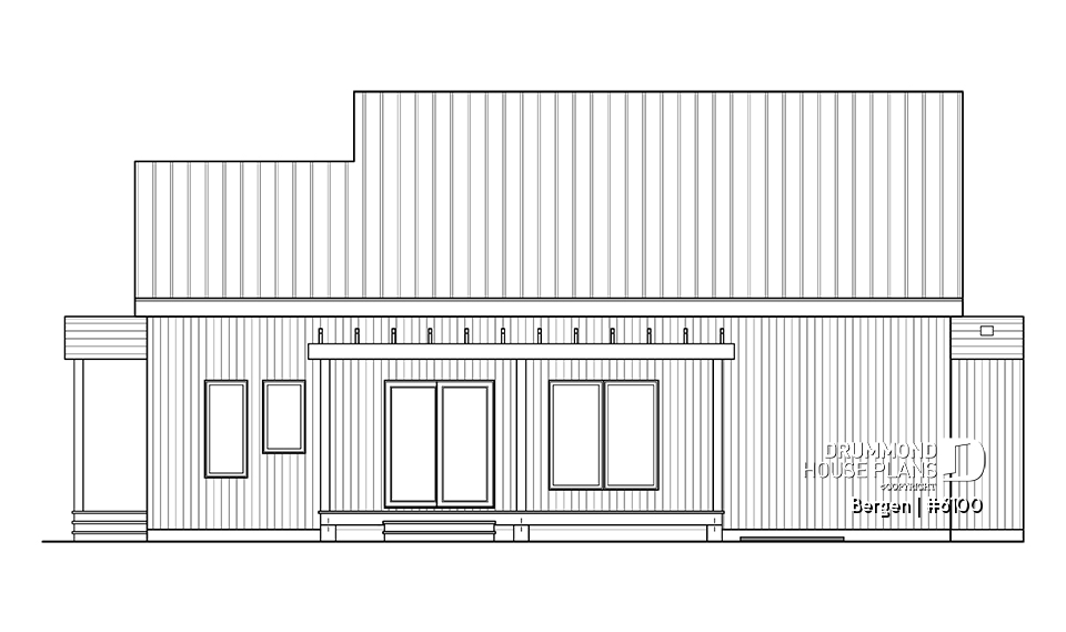 rear elevation - Bergen