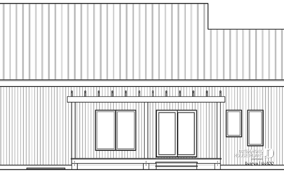 rear elevation - Bergen