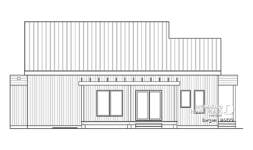 rear elevation - Bergen