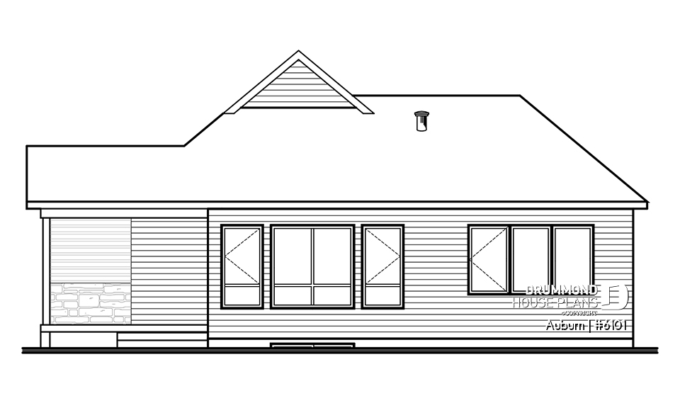 rear elevation - Auburn