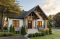 front - BASE MODEL - Compact Modern Rustic Home Plan with 2–4 Bedrooms, Open Living Space and Covered Porch - Nordika 2