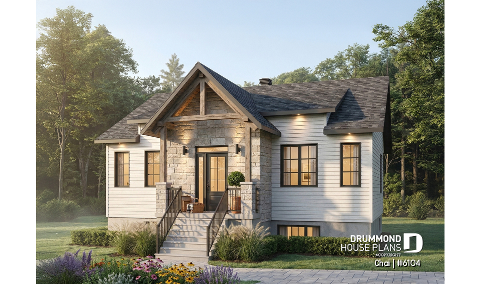 front - BASE MODEL - Modern first home buyer perfect plan, 2 bedrooms, large family bathroom, fireplace, kitchen island  - Chai