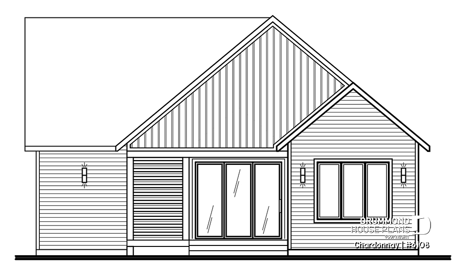 rear elevation - Chardonnay