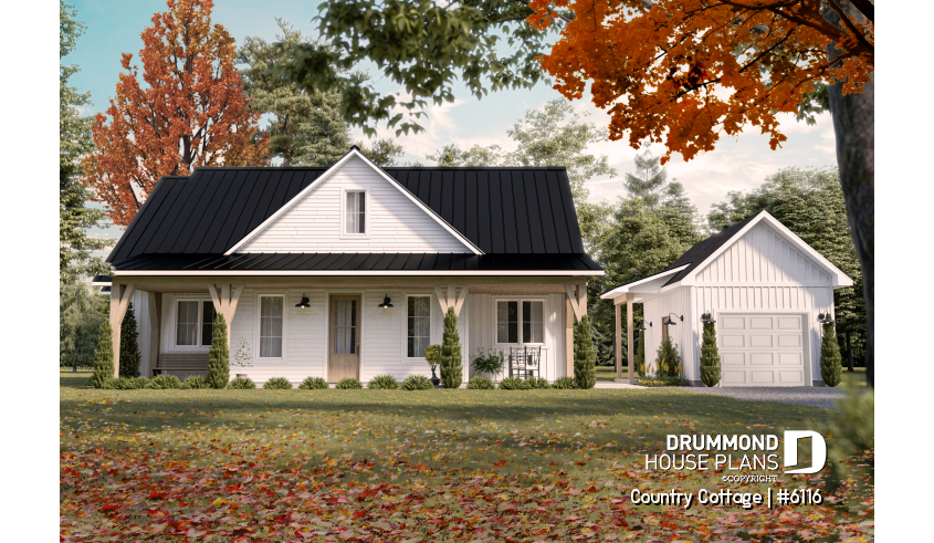 Color version 1 - Front - Country Cottage