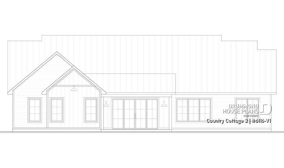 rear elevation - Country Cottage 2