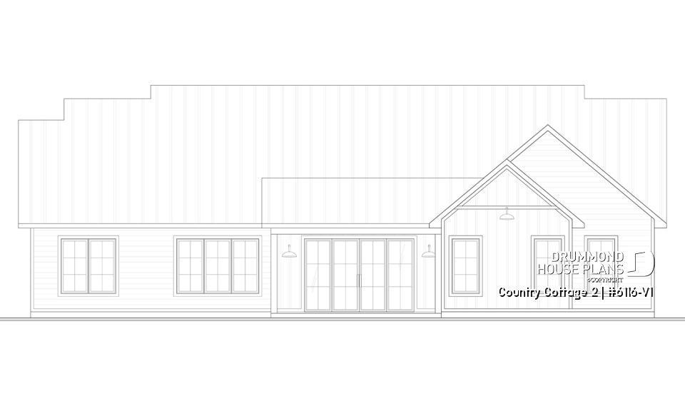 rear elevation - Country Cottage 2
