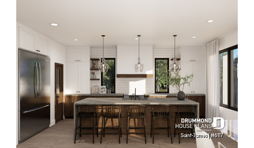 Photo Kitchen of house plan 6117 Photo Kitchen - Saint-James
