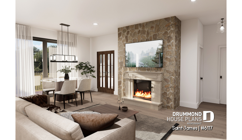 Photo Sitting room of house plan 6117 Photo Sitting room - Saint-James